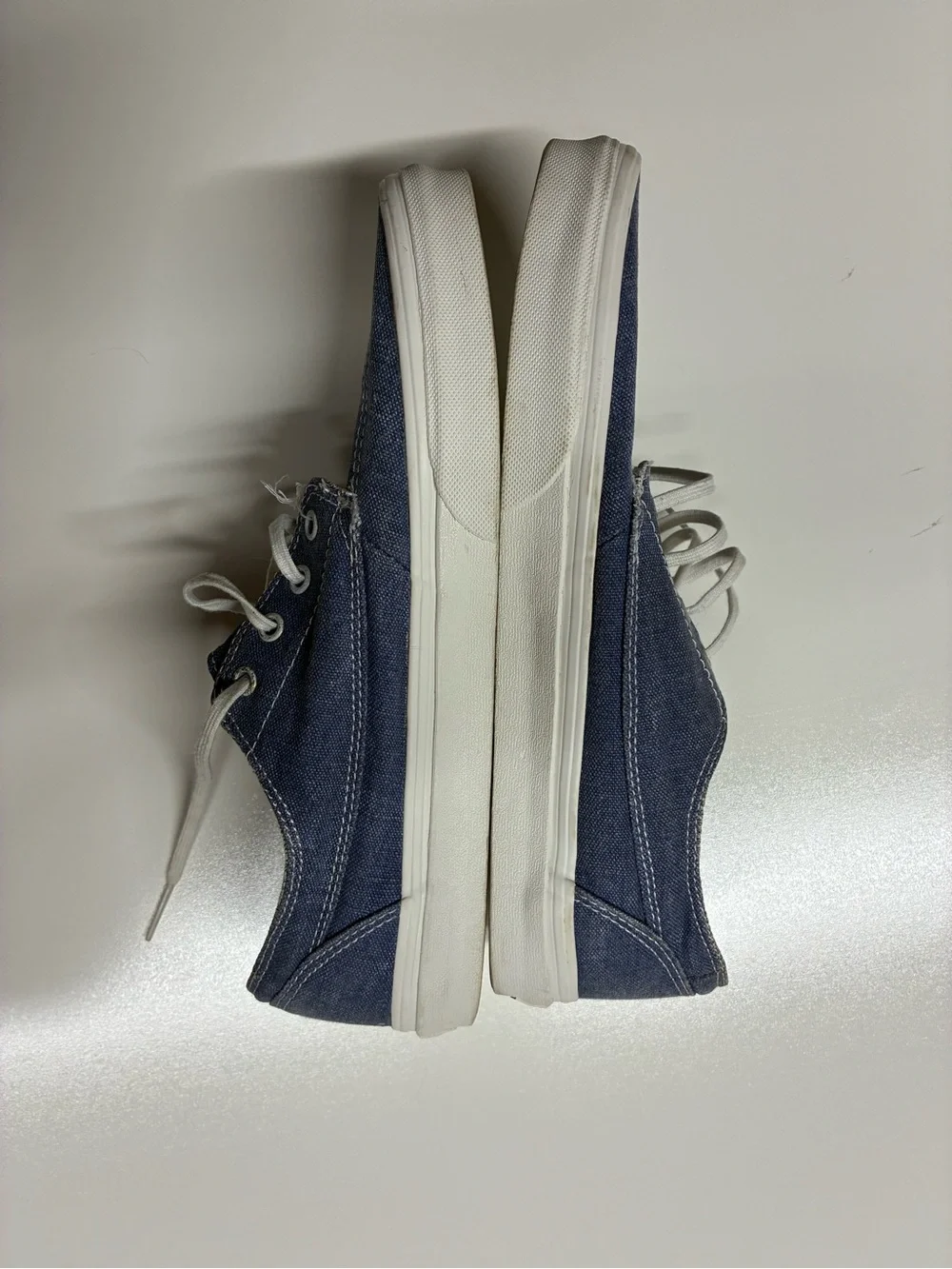 Vans Brigata Canvas Boat Shoes Men’s Size 11 Denim Blue Needs Laces